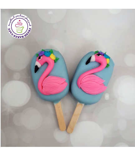 Flamingo Themed Popsicakes 01
