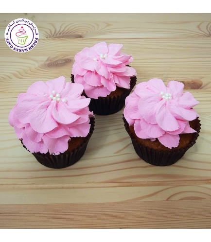 Cupcakes - Flowers - Cream Piping 03
