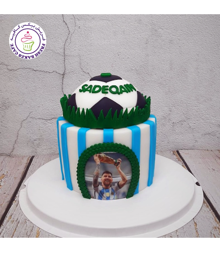 Football Themed Cake - Argentina - Messi 02