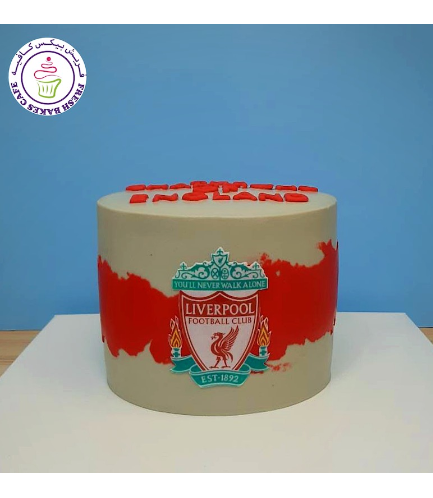 Football Themed Cake - Liverpool - Logo - Printed Picture 03