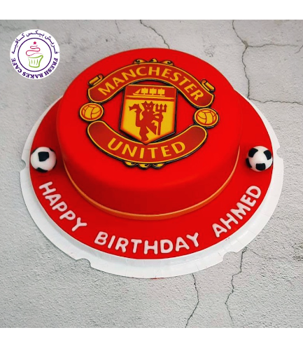 Football Themed Cake - Manchester United - Printed Picture