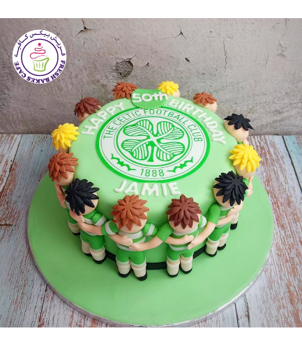 Football Themed Cake - The Celtic Football Club - Team
