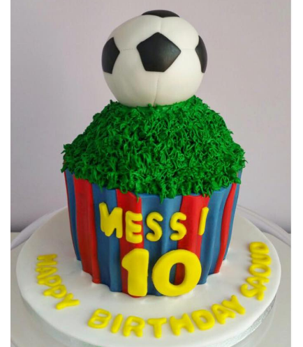 Football Themed Cake - FC Barcelona - Mega Cupcake