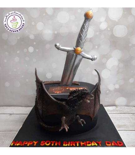 Forged in Fire Themed Cake