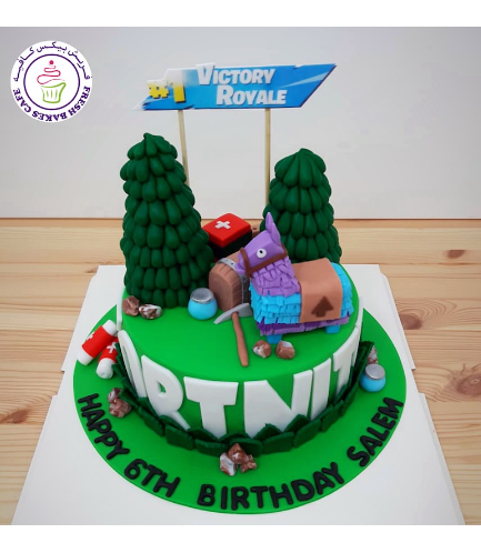Cake - 3D Cake Toppers - Fondant Cake - 1 Tier 02