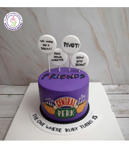 Friends Themed Cake - Printed Picture 02