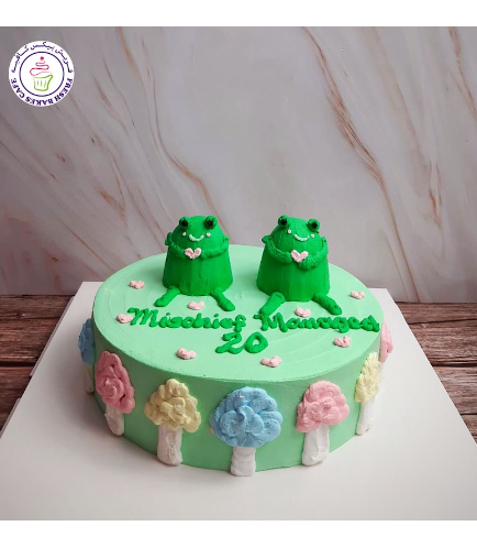 Frog Themed Cake - 3D Cake Toppers 01