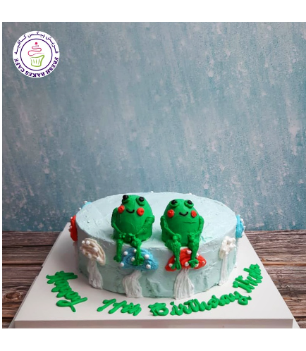 Frog Themed Cake - 3D Cake Toppers 04