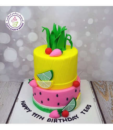 Fruits Themed Cake - 2 Tier
