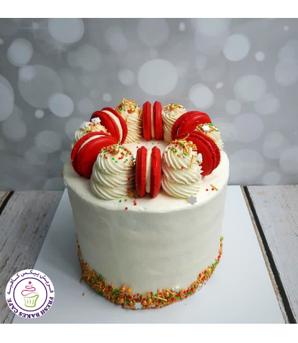 Cake - Dessert - Funfetti Cake - Macarons