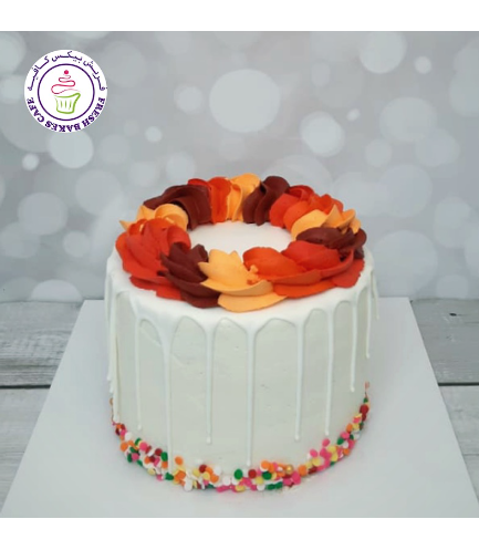 Cake - Fall Colors - Cream Rose