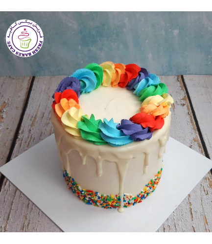 Cake - Funfetti Cake 02 - Multi Colors - Pastel