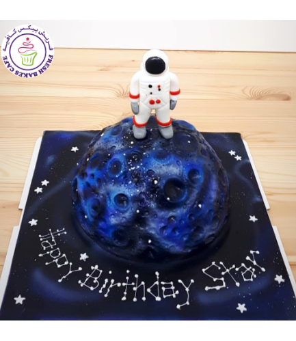 Cake - Galaxy - Astronaut - 3D Cake Topper