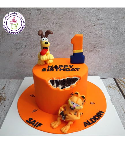 Garfield Themed Cake - Hungry Garfield