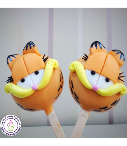 Garfield Themed Popsicakes