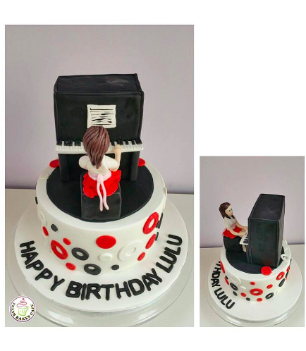 Piano Themed Cake - 3D Cake Toppers
