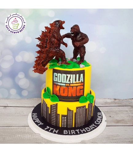 Godzilla Themed Cake - 2 Tier