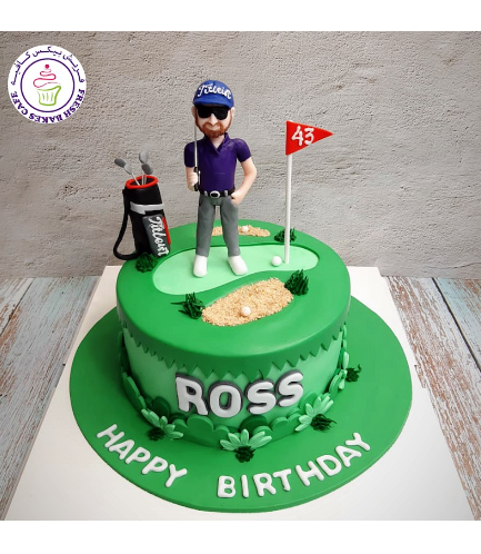 Golf Themed Cake - Character - Man 06a