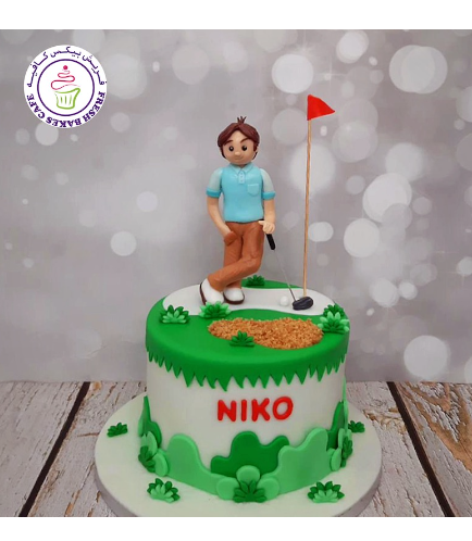 Golf Themed Cake - Character - Man 07