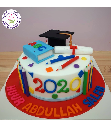 Cake - Nursery/Kindergarten Graduation - 1 Tier 03
