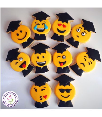 Emoji Themed Cookies - Graduation 01