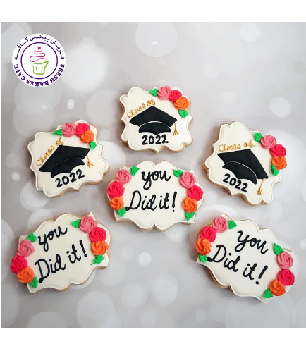 Cookies - Graduation Caps - Flowers
