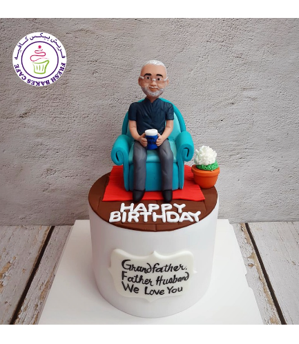 Grandfather Themed Cake