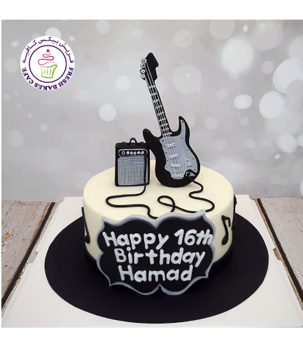 Guitar Themed Cake - 3D Cake Toppers - Electric Guitar