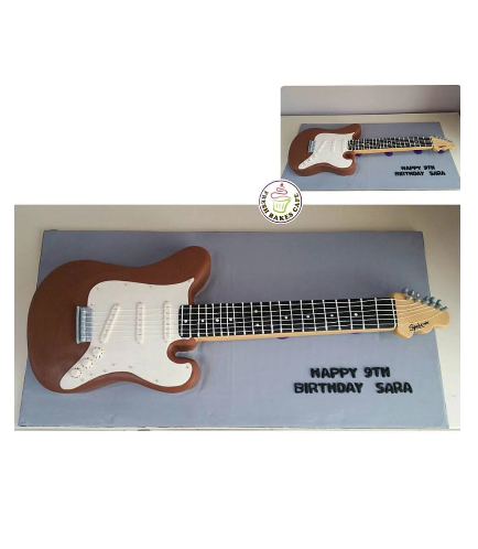 Guitar Themed Cake - 3D Cake