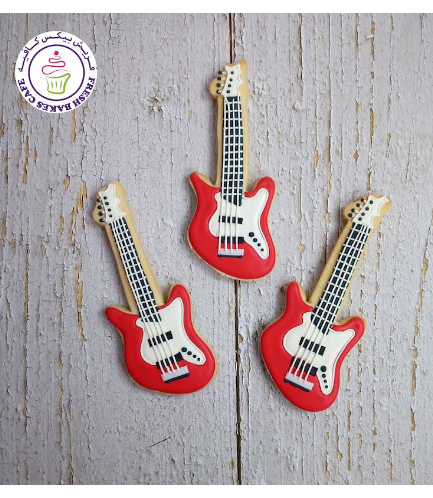 Guitar Themed Cookies - Electric 02