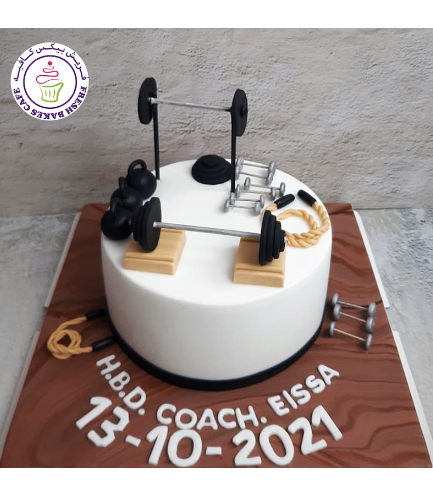 Gym Themed Cake - Equipments 06