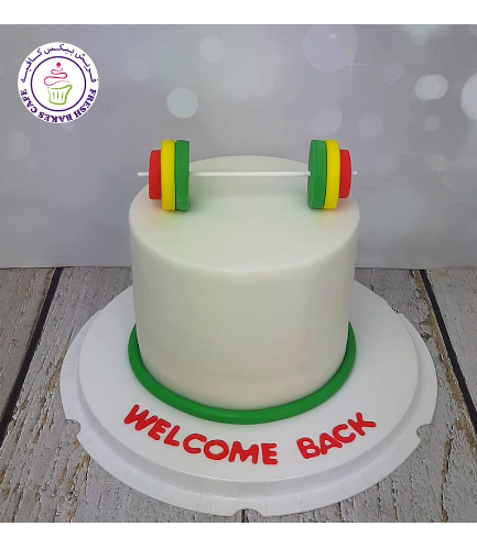 Gym Themed Cake - Weight Lifting