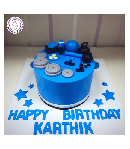 Gym Themed Cake - Equipments 02