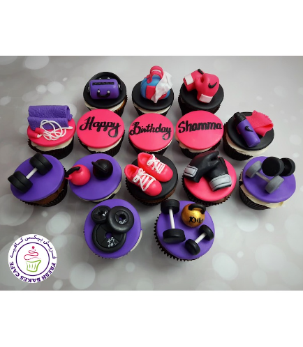 Gym Themed Cupcakes 05