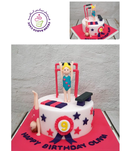 Gymnastics Themed Cake - 3D Cake Toppers 02