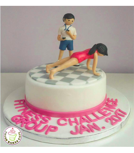 Gym Themed Cake - Characters 01