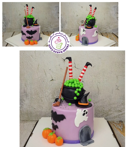 Cake - Witch - 3D Cake Toppers - 1 Tier 01