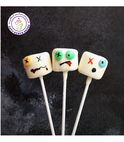 Marshmallow Pops - Zombies