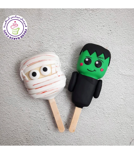 Popsicakes - Mummy & Frankenstein