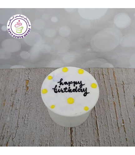 Happy Birthday Themed CUP Cake - Dots