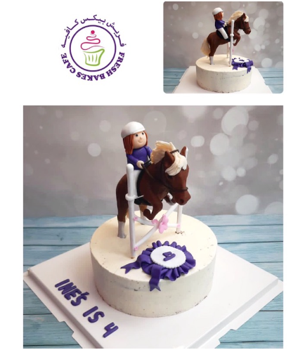 Horse Riding Themed Cake - 3D Cake Toppers 02