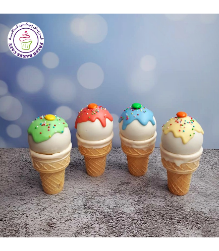 Ice Cream Themed Cone Cake Pops 05a