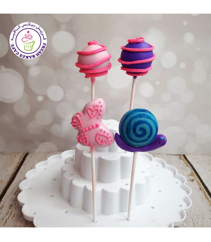 Insects & Flowers Themed Cake Pops