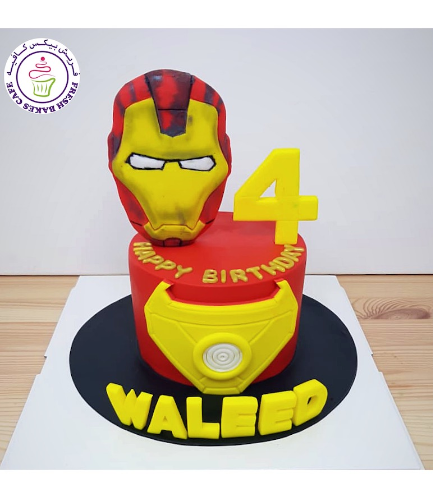 Iron Man Themed Cake - 2D Cake Topper 01