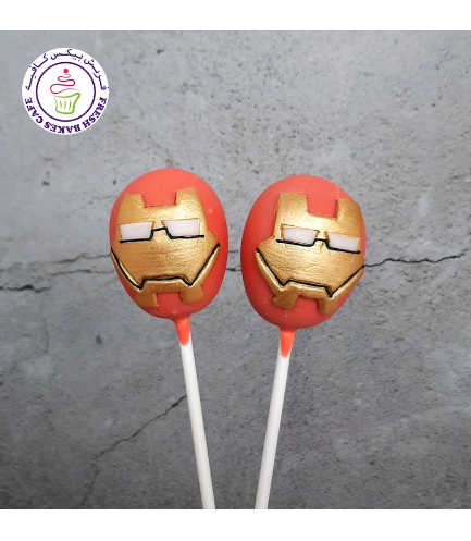 Iron Man Themed Cake Pops