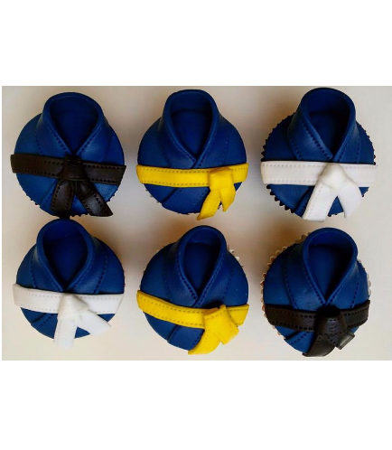 Jiu Jitsu Themed Cupcakes
