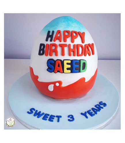 Kinder Egg Themed Cake - 3D Cake 03