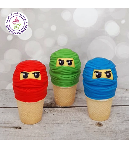 LEGO Ninjago Themed Cone Cake Pops 02
