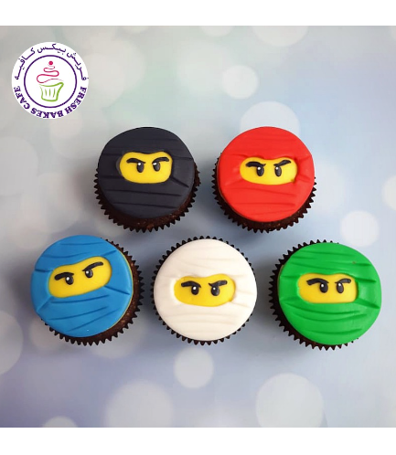 LEGO Ninjago Themed Cupcakes - 2D Fondant Toppers 02