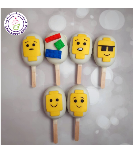 LEGO Themed Popsicakes - Bricks